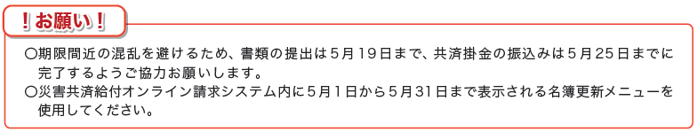 お願い