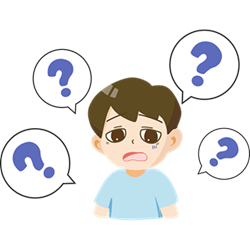 自分の体調をうまく言葉にすることができない様子