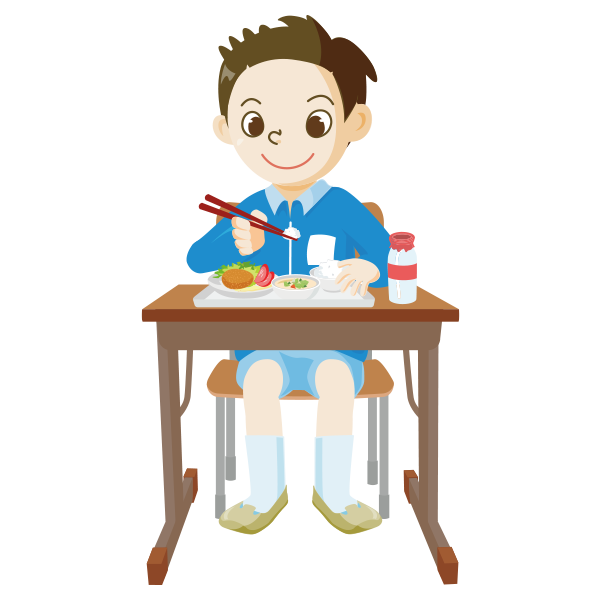 学校安全フリーイラスト集 給食 衛生管理３