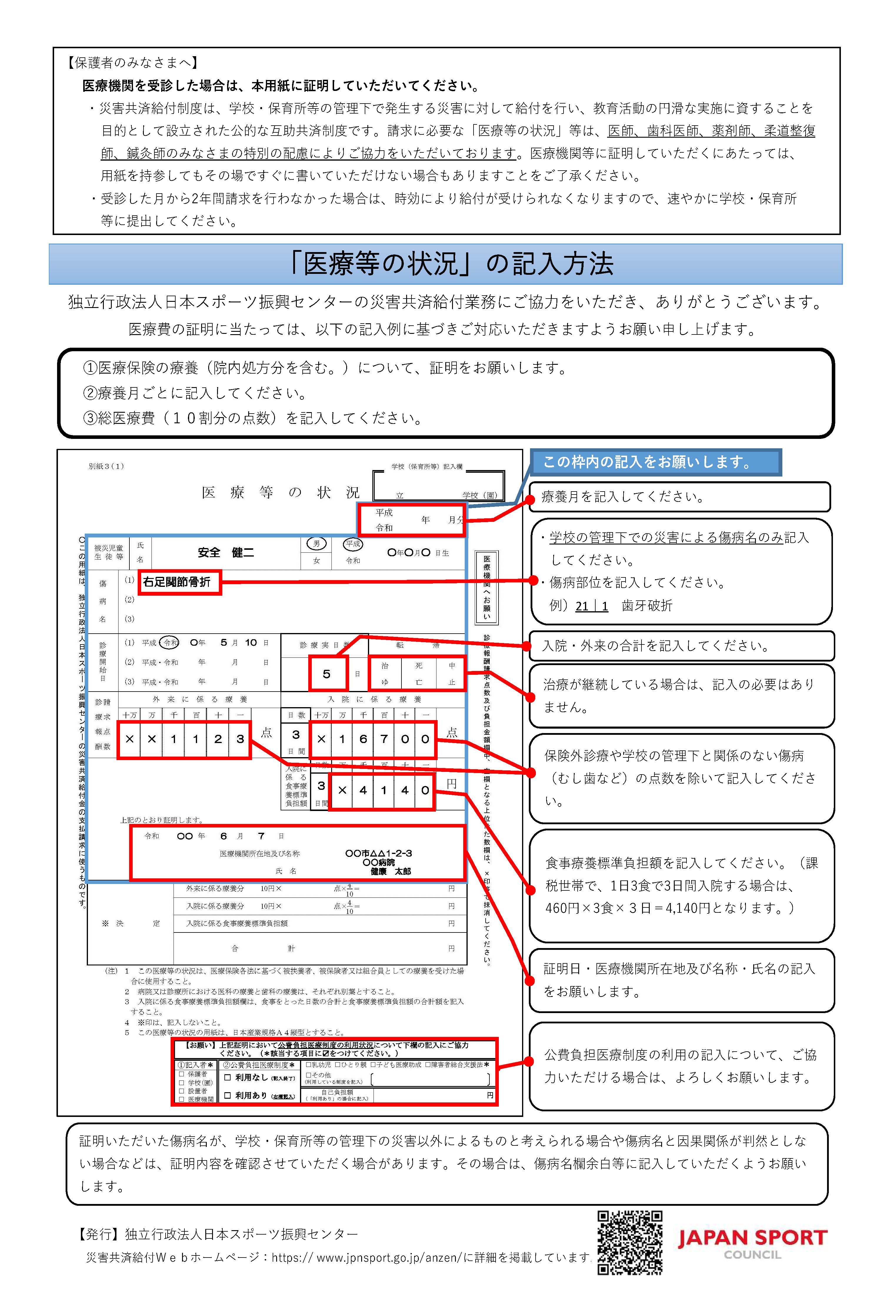 医療等の状況（別紙3（1））。画像をクリックするとPDFが開きます。
