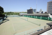 テニスコート風景