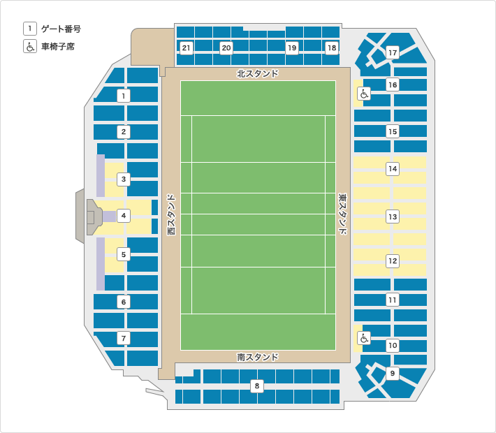 座席案内 秩父宮ラグビー場 Japan Sport Council