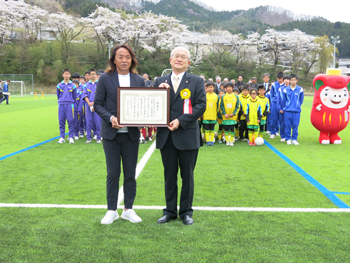 サッカー教室の様子
