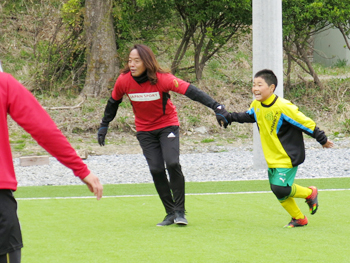 サッカー教室の様子