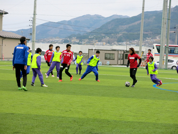 サッカー教室の様子