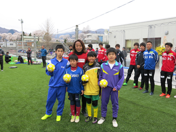サッカー教室の様子