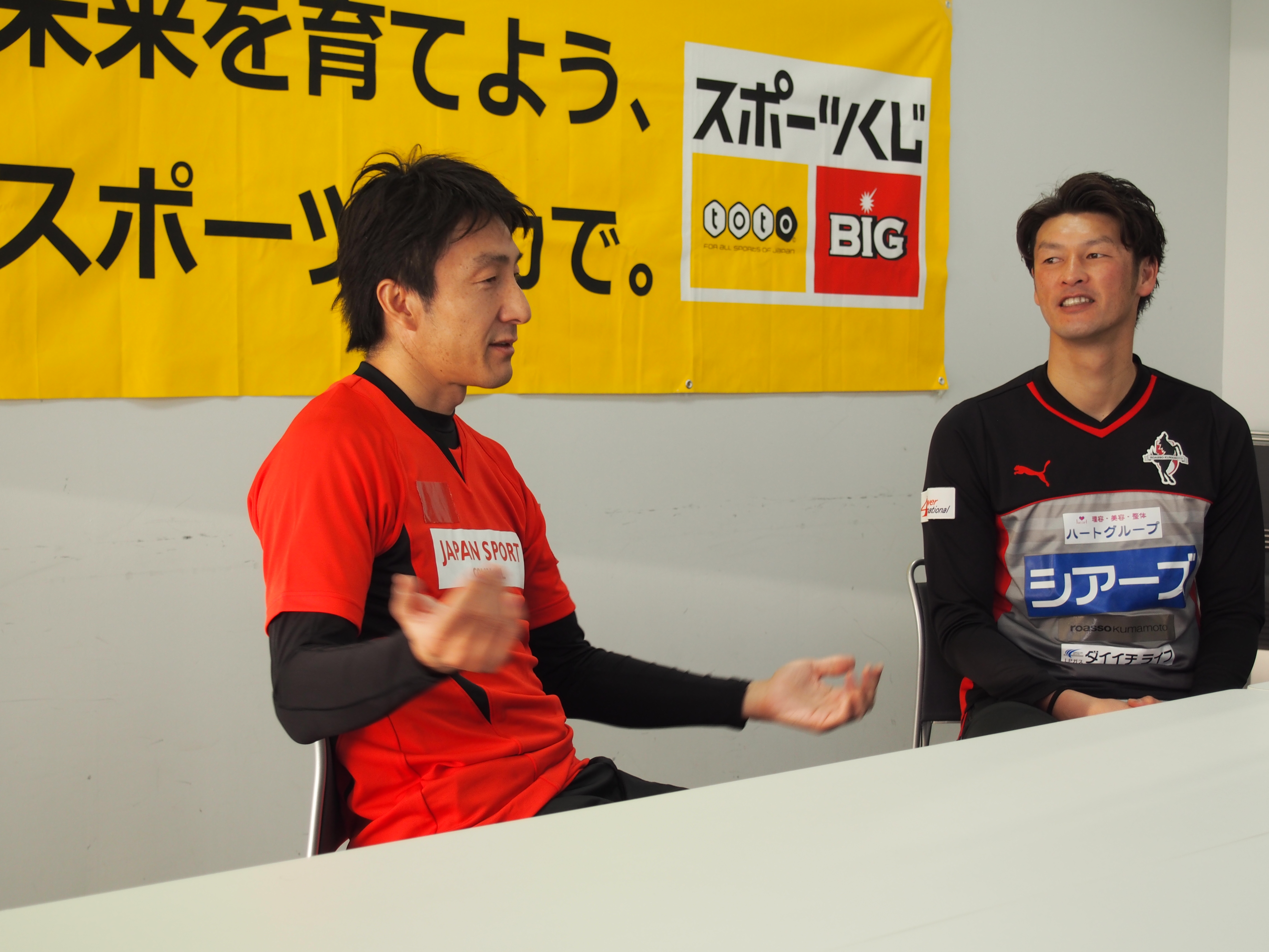 巻選手と朝原さん
