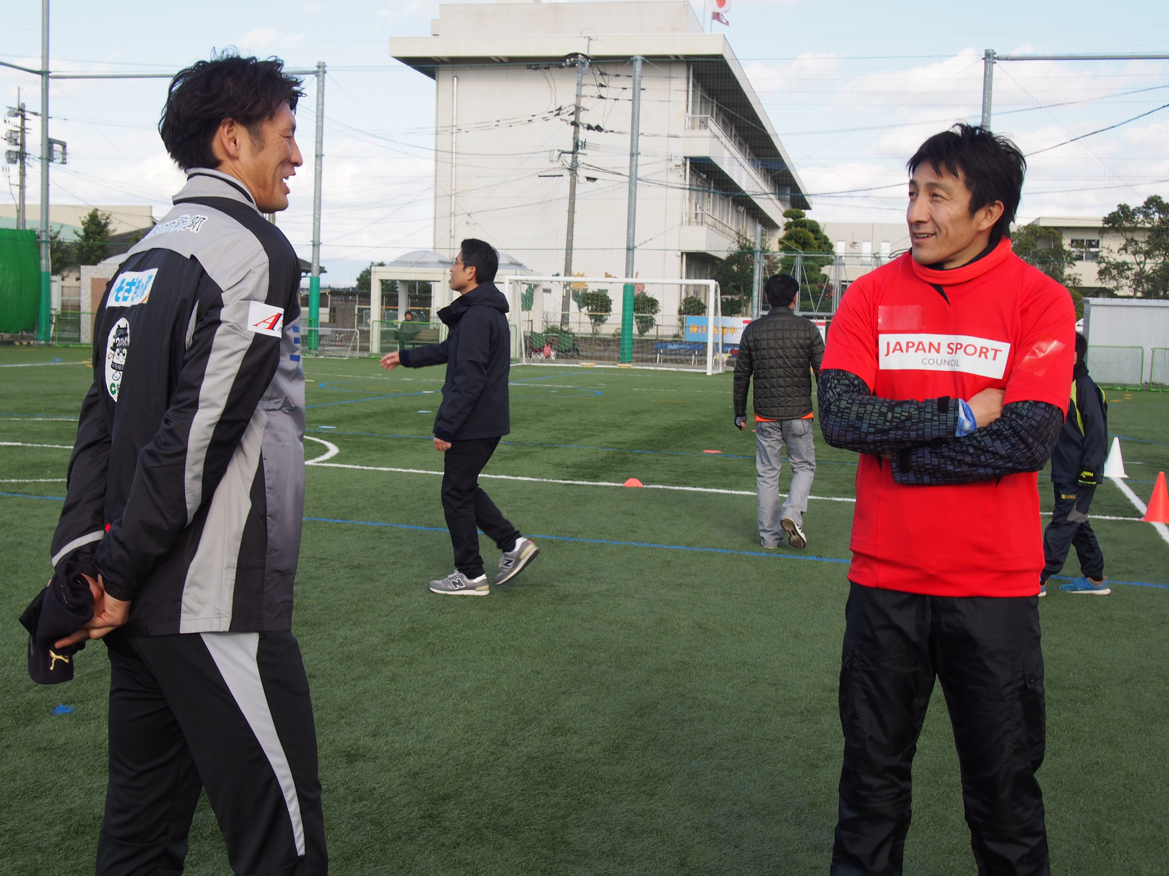 巻選手と朝原さん