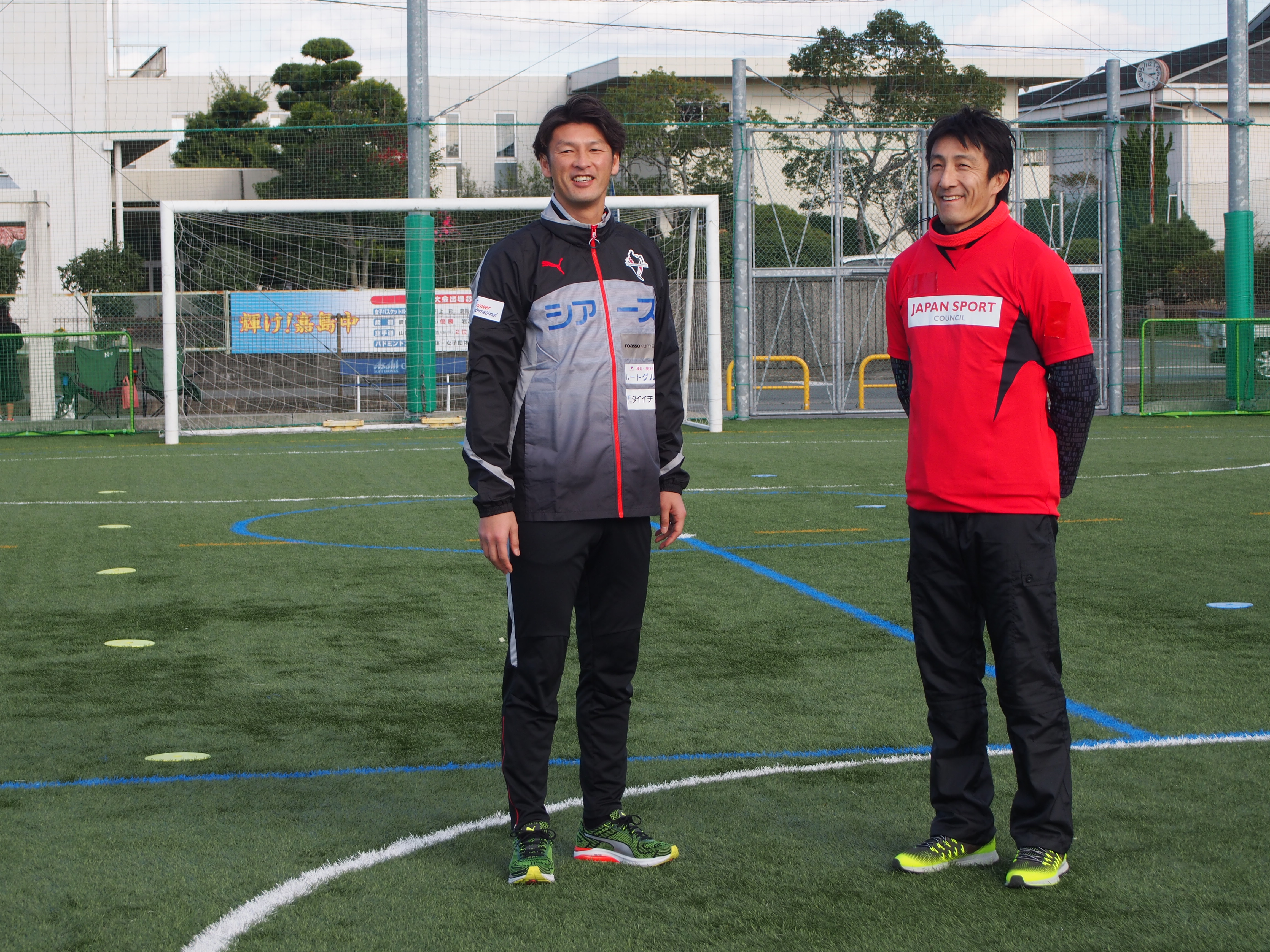 巻選手と朝原さん