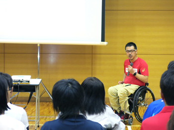 岩手県障がい者育成研修会の講演の様子