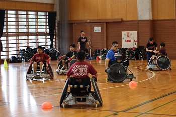 車いすラグビー体験会