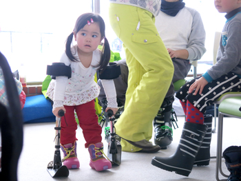 チェアスキー体験会の様子