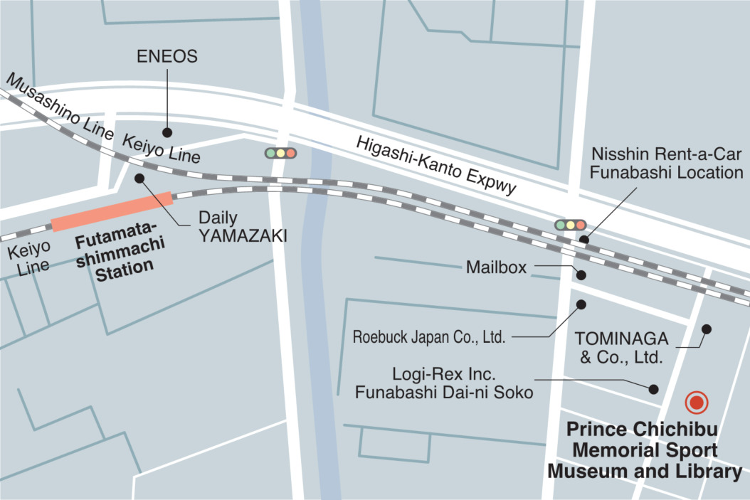 map(Prince Chichibu Memorial Sport Museum and Library)