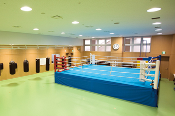 ボクシング練習場の風景写真