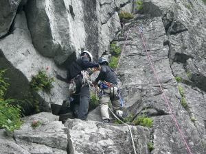 安全登山普及指導者中央研修会(雑穀谷岩場）