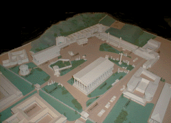 古代オリンピア復元模型の写真