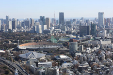 NTTドコモ代々木ビルからの風景（2月2日）