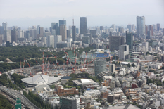 NTTドコモ代々木ビルからの風景（9月1日）