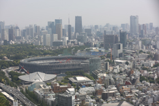 NTTドコモ代々木ビルからの風景（5月1日）