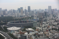 NTTドコモ代々木ビルからの風景（9月1日）