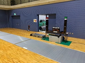 大山崎町体育館第1面フェンシング競技用具