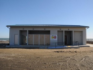 釣ヶ崎海岸施設の様子