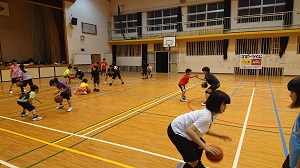 バスケットボール教室の様子